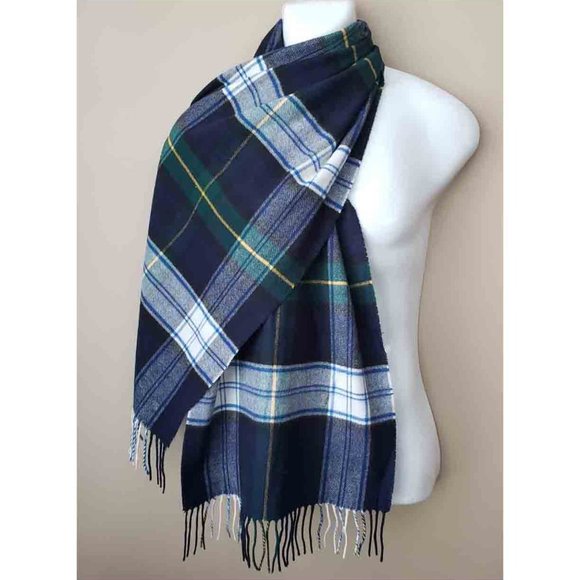 Women's Wide Tartan Plaid Scarf Acrylic 62.5" X 16" - Picture 2 of 2